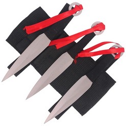 Set werpmessen 3/st Martinez Albainox Kunai