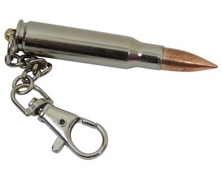 Sleutelhanger .308 Nickel