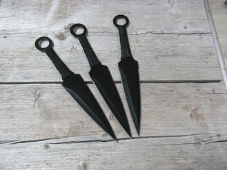 Kunai Black XL Throwers 23cm / 3st