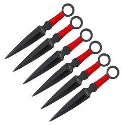 Set Kunai Red throwers 16cm / 6-st