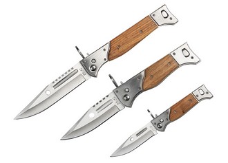5X set of 3 pieces Spring Knives AK-47