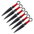 Set Kunai Red throwers 16cm / 6-st